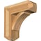 Ekena Millwork Thorton Craftsman Rough Sawn Bracket w/ Offset Brace, Western Red Cedar, 8"W x 22"D x 22"H BKT0806X22X22THR04RWR - alternate 1